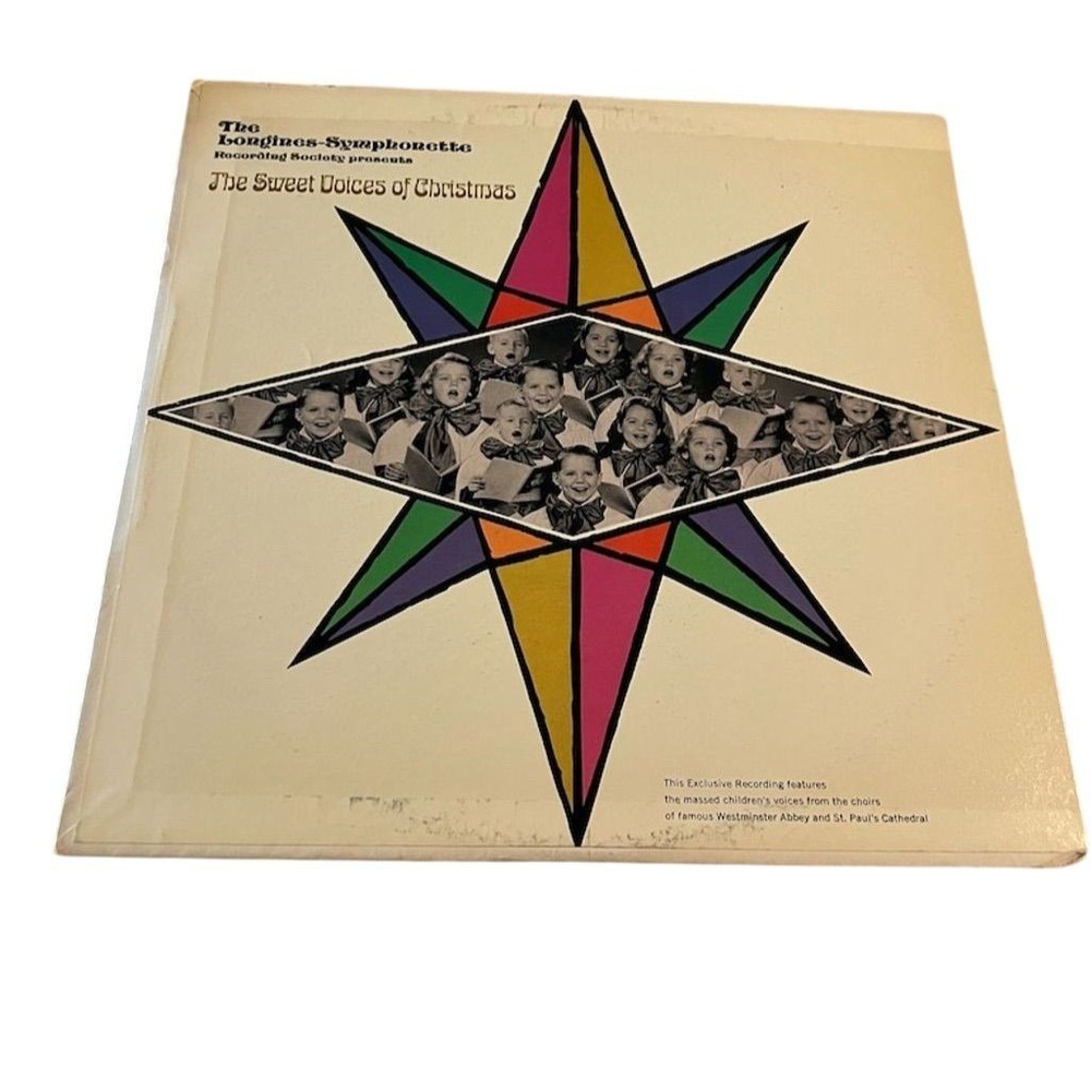 The Longines Symphonette The Sweet‎ Voices of Christmas LP Record 12" tested